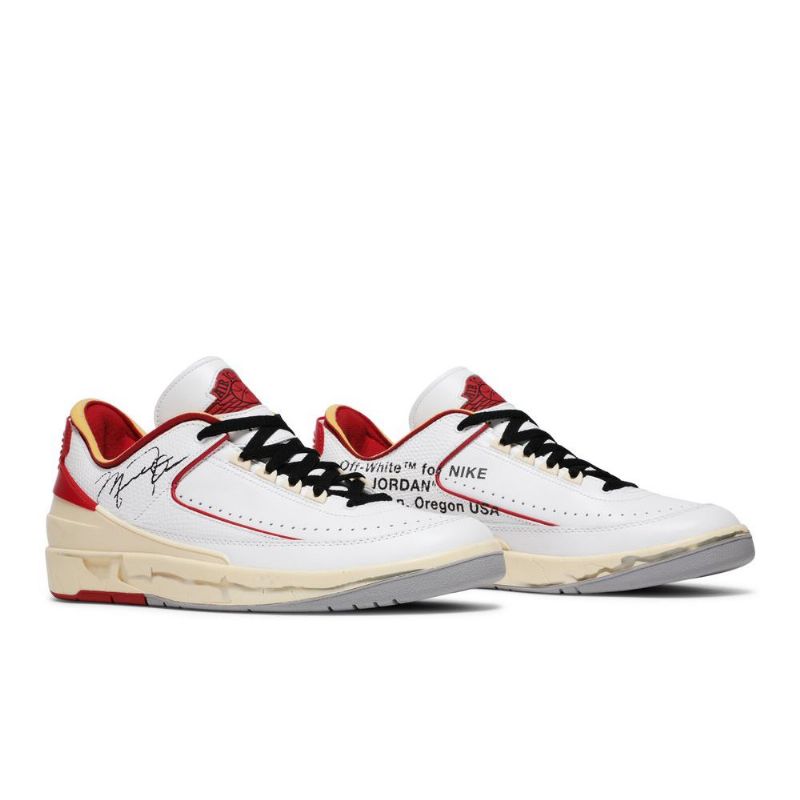 Pánské Boty Air Jordan 2 Off-bílý Retro Low Sp Bílá Červená Béžová