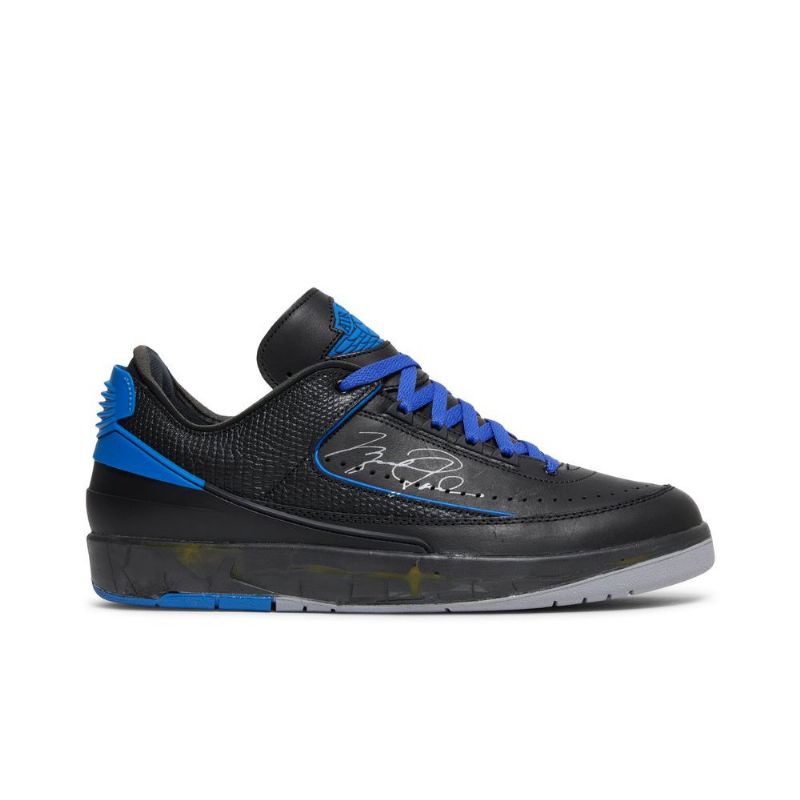Pánské Boty Air Jordan 2 Off-bílý Retro Low Sp Černá Modrý Šedá