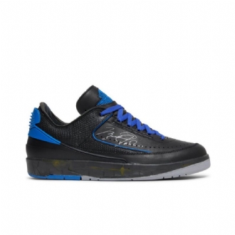 Pánské Boty Air Jordan 2 Off-bílý Retro Low Sp Černá Modrý Šedá