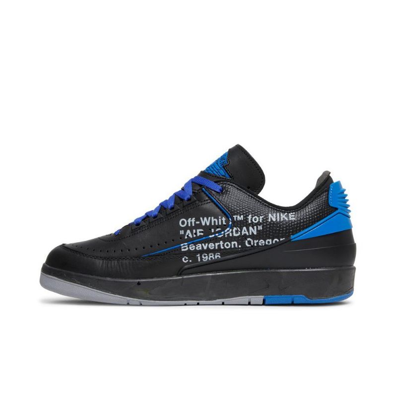 Pánské Boty Air Jordan 2 Off-bílý Retro Low Sp Černá Modrý Šedá