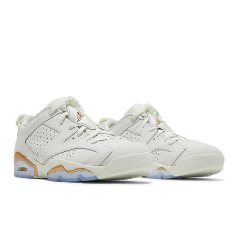 Pánské Boty Air Jordan 6 Low Bílý Zlatý