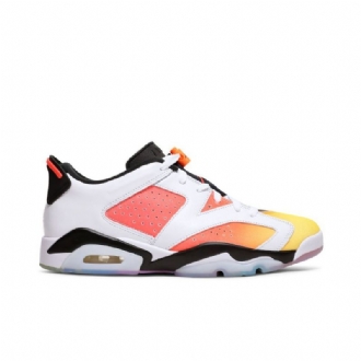 Pánské Boty Air Jordan 6 Retro Low Se Bílá Černá Žlutá Oranžová