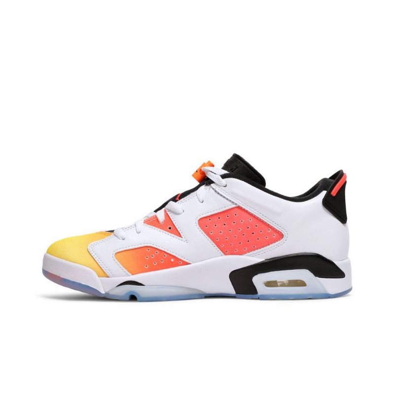 Pánské Boty Air Jordan 6 Retro Low Se Bílá Černá Žlutá Oranžová