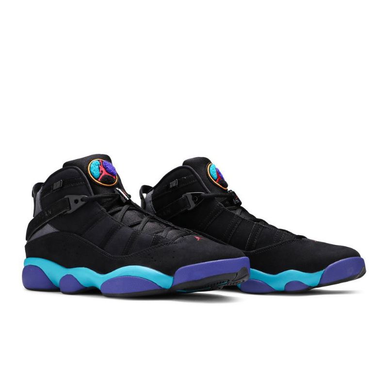 Pánské Boty Air Jordan 6 Rings Černá Šedá Modrá Fialová