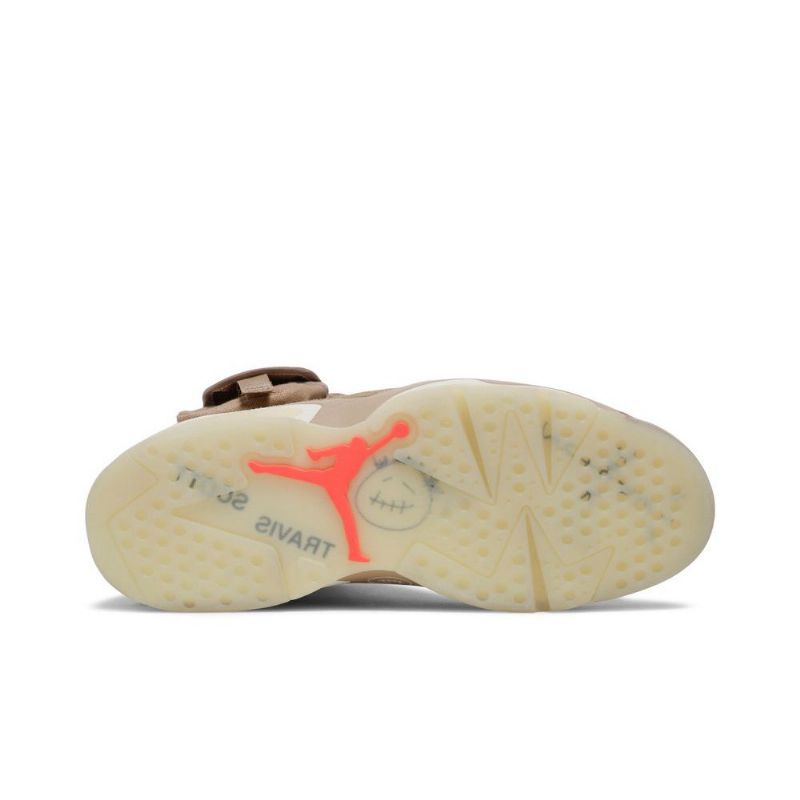 Pánské Boty Air Jordan 6 Travis Scott Retro Khaki Šedé Červené
