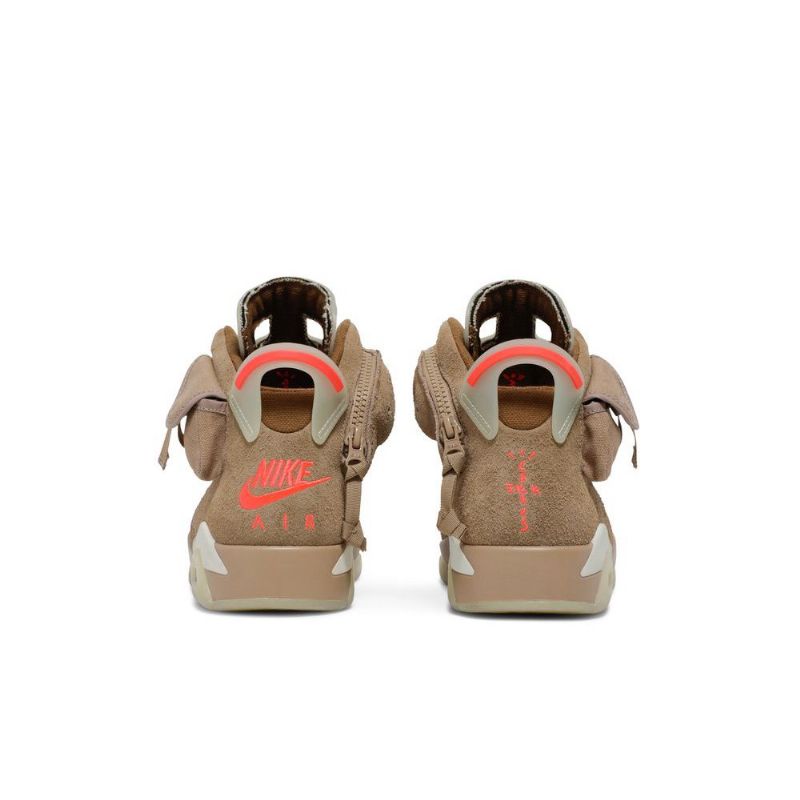 Pánské Boty Air Jordan 6 Travis Scott Retro Khaki Šedé Červené