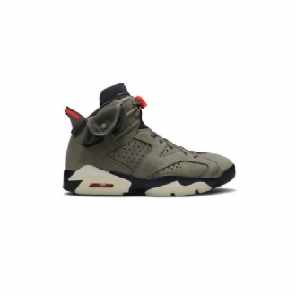 Pánské Boty Air Jordan 6 Travis Scott Retro Olive Zelená Černá Červené