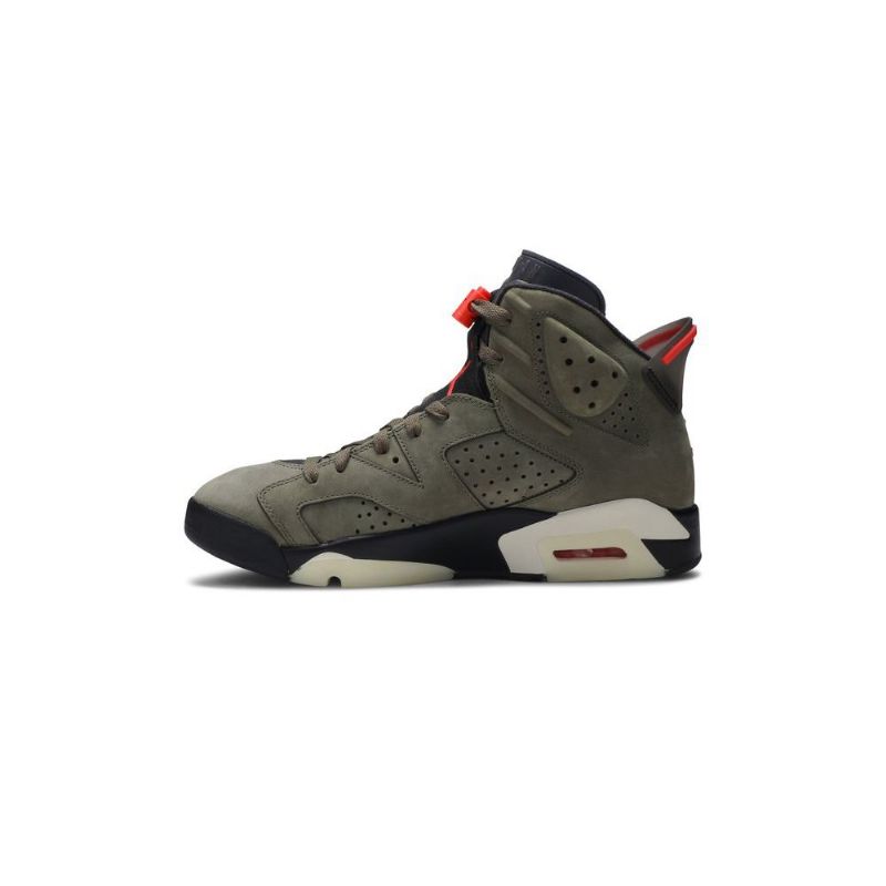 Pánské Boty Air Jordan 6 Travis Scott Retro Olive Zelená Černá Červené