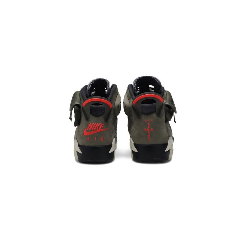 Pánské Boty Air Jordan 6 Travis Scott Retro Olive Zelená Černá Červené