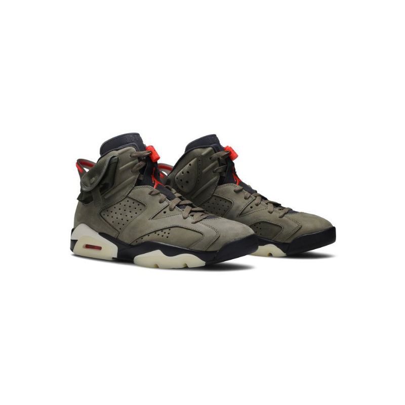 Pánské Boty Air Jordan 6 Travis Scott Retro Olive Zelená Černá Červené