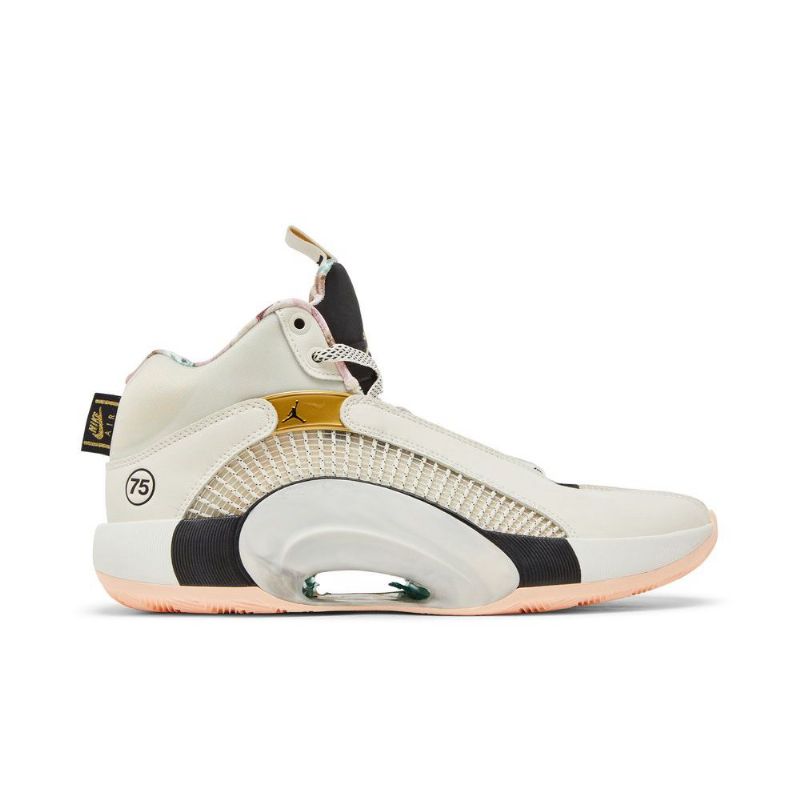 Pánské Boty Air Jordan 35 Bílý Černá Zlatý