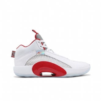 Pánské Boty Air Jordan 35 Bílý Stříbrný Červené