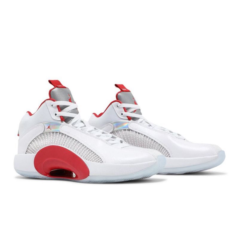 Pánské Boty Air Jordan 35 Bílý Stříbrný Červené
