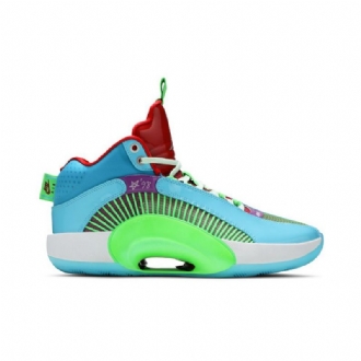 Pánské Boty Air Jordan 35 Jayson Tatum Pf Modrá Zelená Červená Fialová
