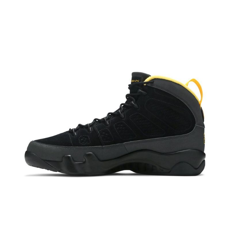 Pánské Boty Air Jordan 9 Retro 'dark Charcoal University Zlatý' Černá Šedá Zlatý