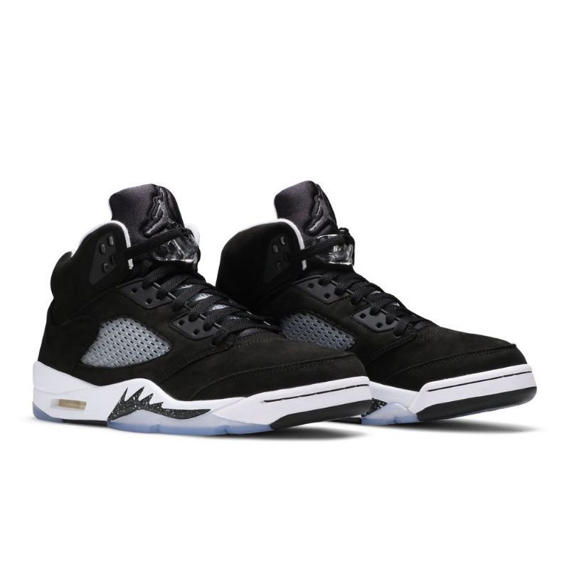 Air Jordan 5 Retro Černá Šedá Bílý Pánské Boty