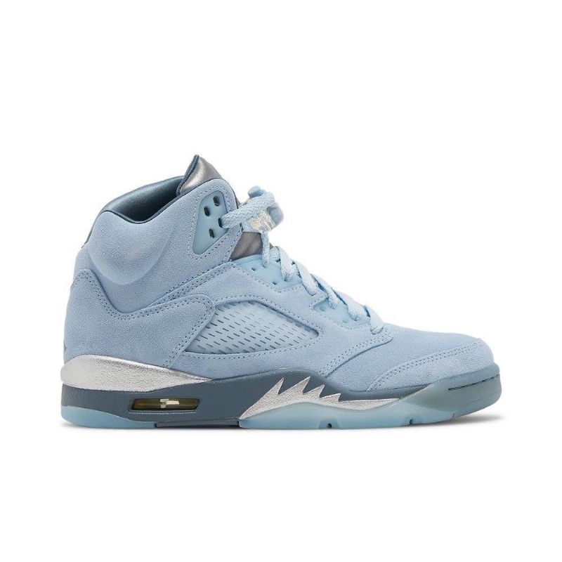 Dámské Boty Air Jordan 5 Retro Modrý Stříbrný Bílý