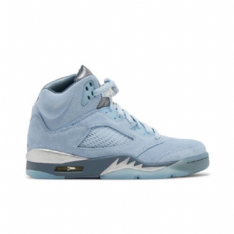 Dámské Boty Air Jordan 5 Retro Modrý Stříbrný Bílý