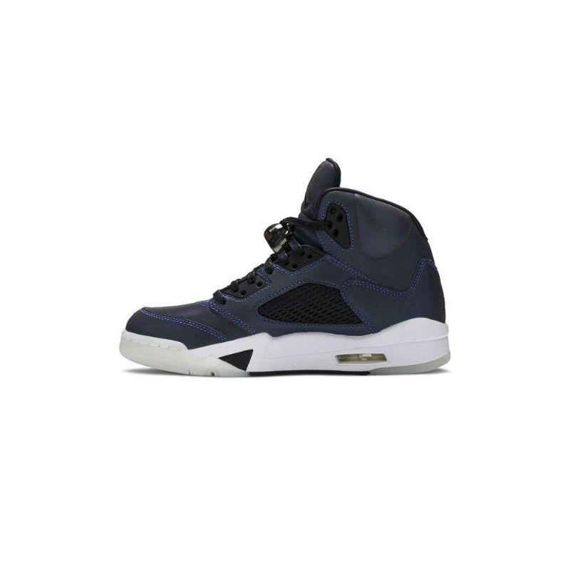 Dámské Boty Air Jordan 5 Retro Šedá Černá Tmavě Modrá