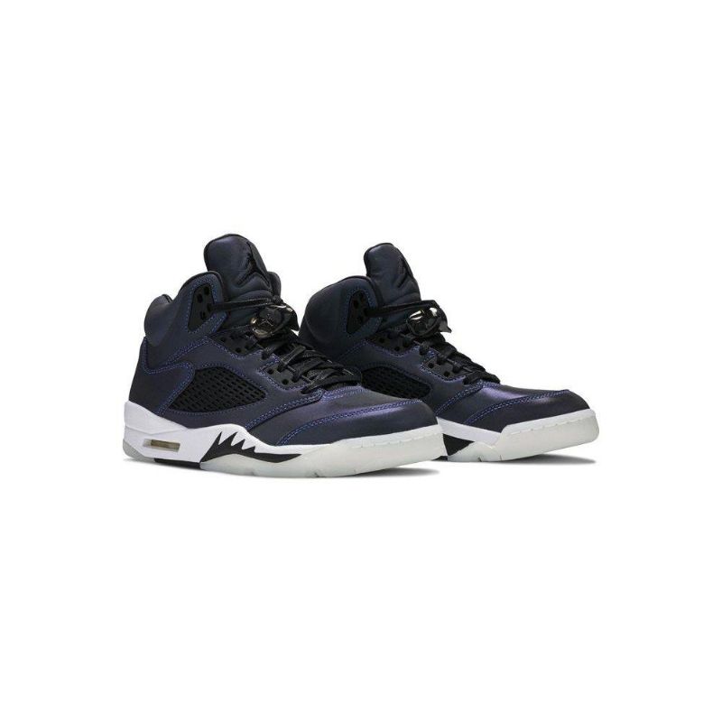 Dámské Boty Air Jordan 5 Retro Šedá Černá Tmavě Modrá
