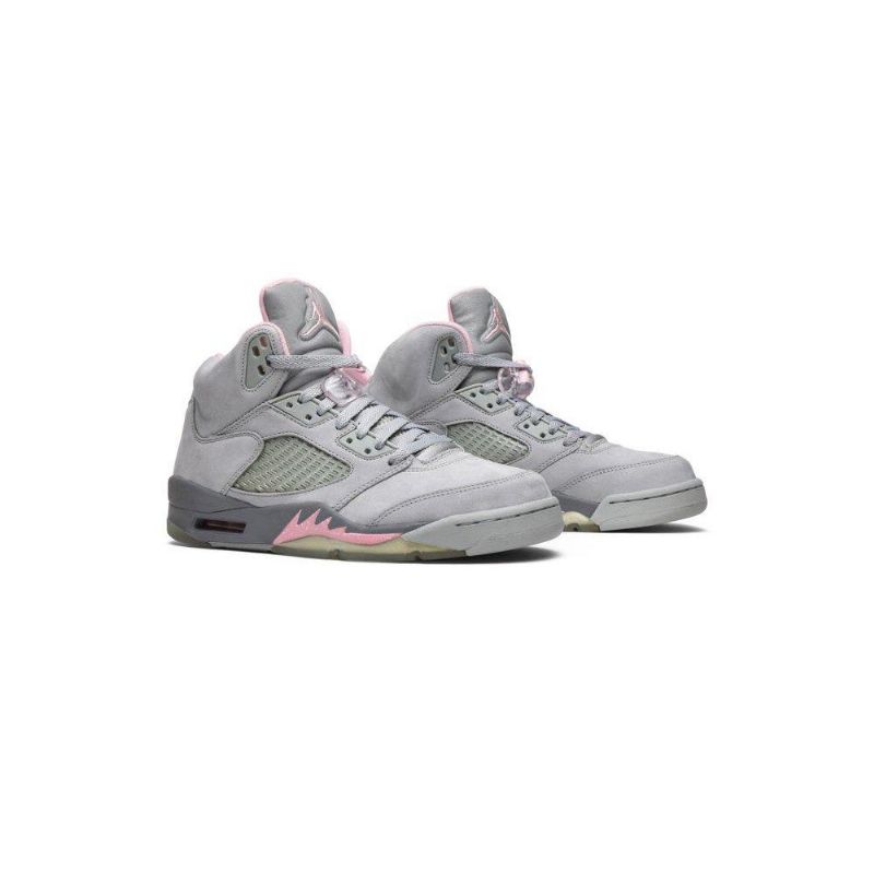 Dámské Boty Air Jordan 5 Retro Stříbrný Růžová Šedá