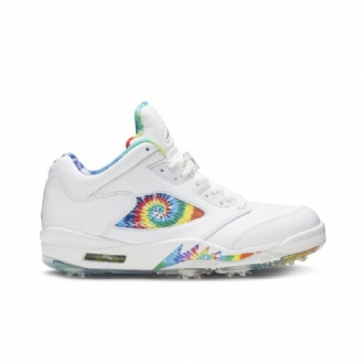 Pánské Boty Air Jordan 5 Low Golf Bílý Vícebarevná