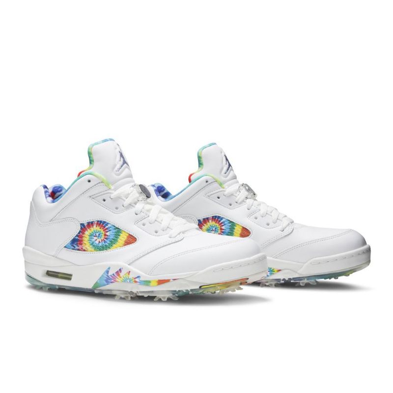 Pánské Boty Air Jordan 5 Low Golf Bílý Vícebarevná