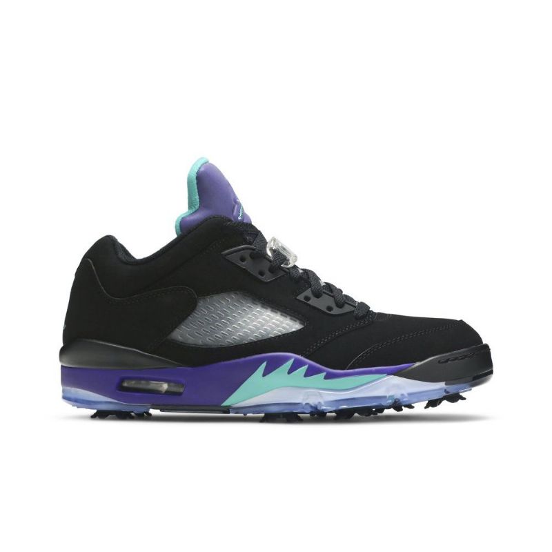Pánské Boty Air Jordan 5 Low Golf Černá Nachový Zelená Stříbrný