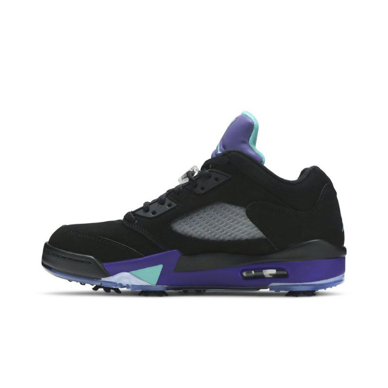 Pánské Boty Air Jordan 5 Low Golf Černá Nachový Zelená Stříbrný