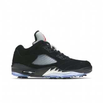 Pánské Boty Air Jordan 5 Low Golf Černá Stříbrný Červené