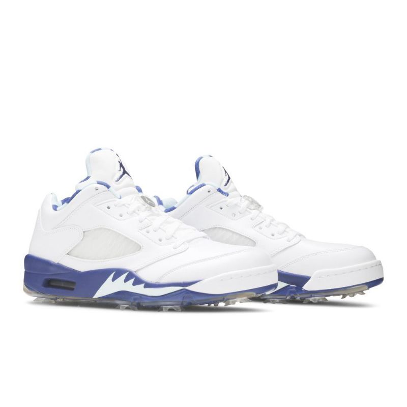 Pánské Boty Air Jordan 5 Low Golf Nrg Bílý Modrý