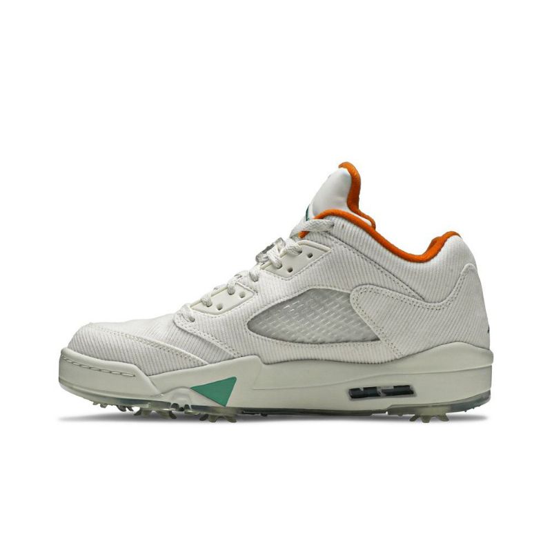Pánské Boty Air Jordan 5 Low Golf Nrg Bílý Oranžový Zelená