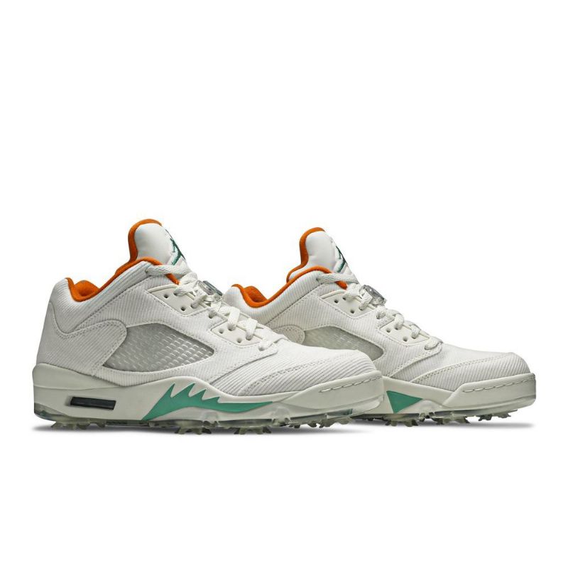 Pánské Boty Air Jordan 5 Low Golf Nrg Bílý Oranžový Zelená