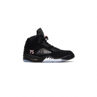 Pánské Boty Air Jordan 5 Paris Saint-germain Retro Černá Červené Bílý