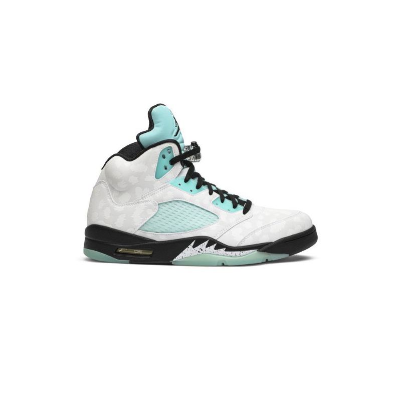 Pánské Boty Air Jordan 5 Retro Bílý Černá Zelená