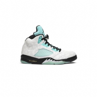 Pánské Boty Air Jordan 5 Retro Bílý Černá Zelená