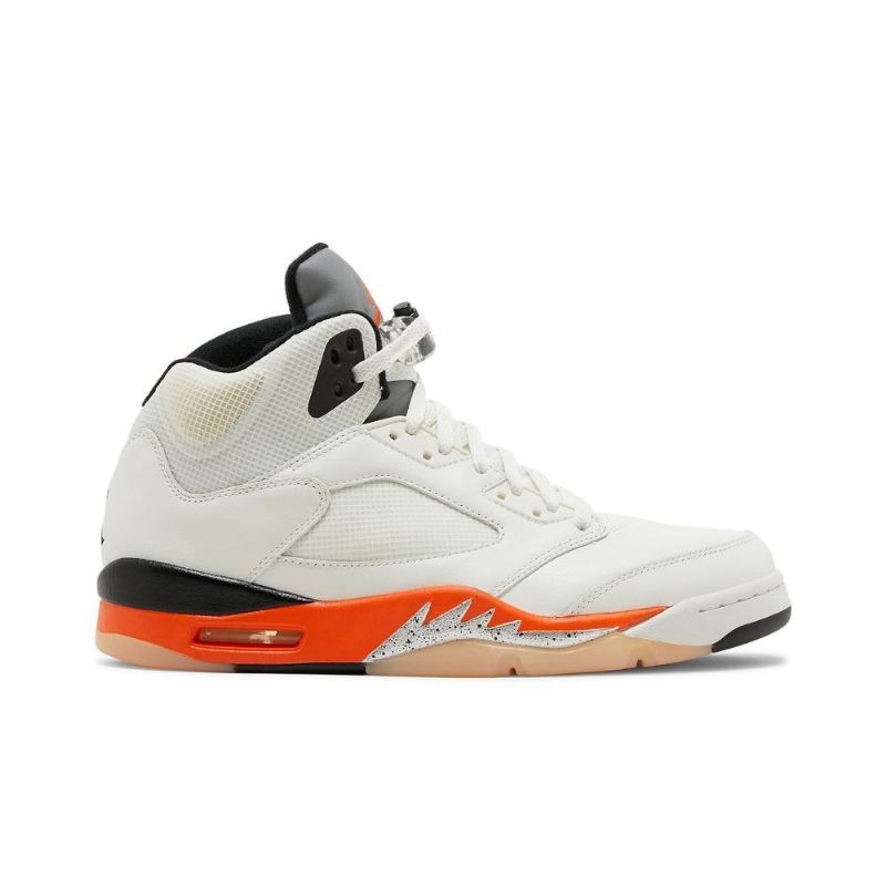 Pánské Boty Air Jordan 5 Retro Bílý Oranžový Stříbrný Černá