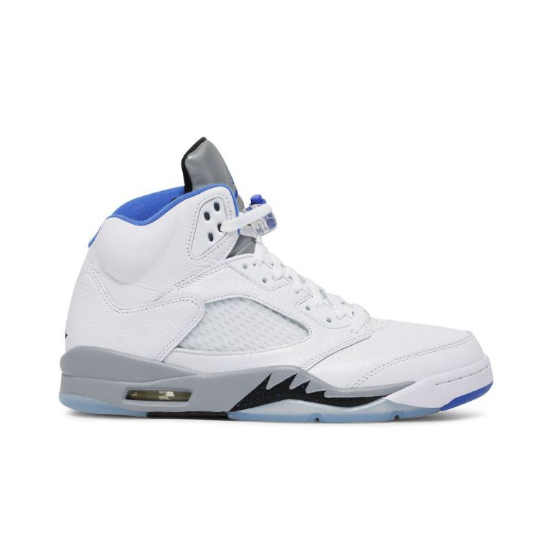 Pánské Boty Air Jordan 5 Retro Bílý Šedá Modrý