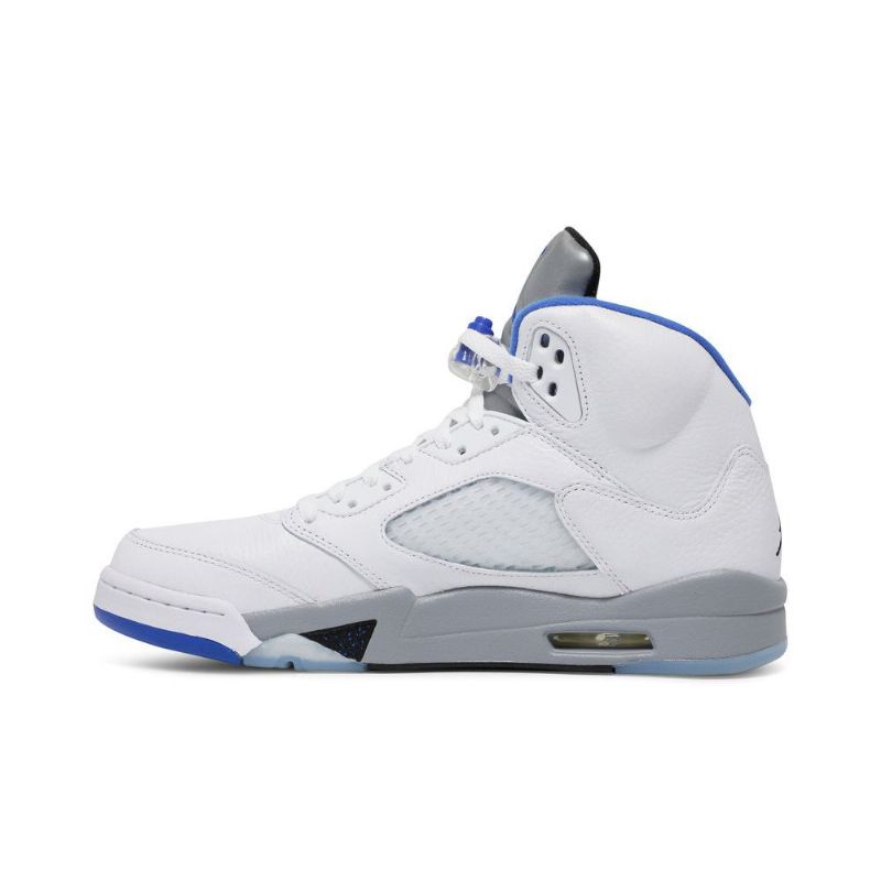 Pánské Boty Air Jordan 5 Retro Bílý Šedá Modrý