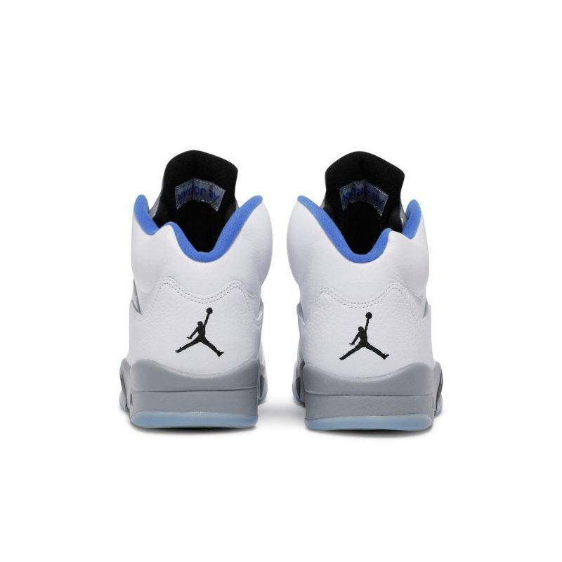 Pánské Boty Air Jordan 5 Retro Bílý Šedá Modrý
