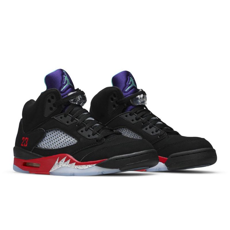 Pánské Boty Air Jordan 5 Retro Černá Červená Fialová Stříbrná Zelená