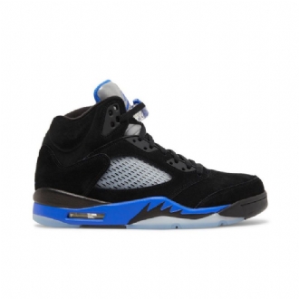 Pánské Boty Air Jordan 5 Retro Černá Modrý Stříbrný