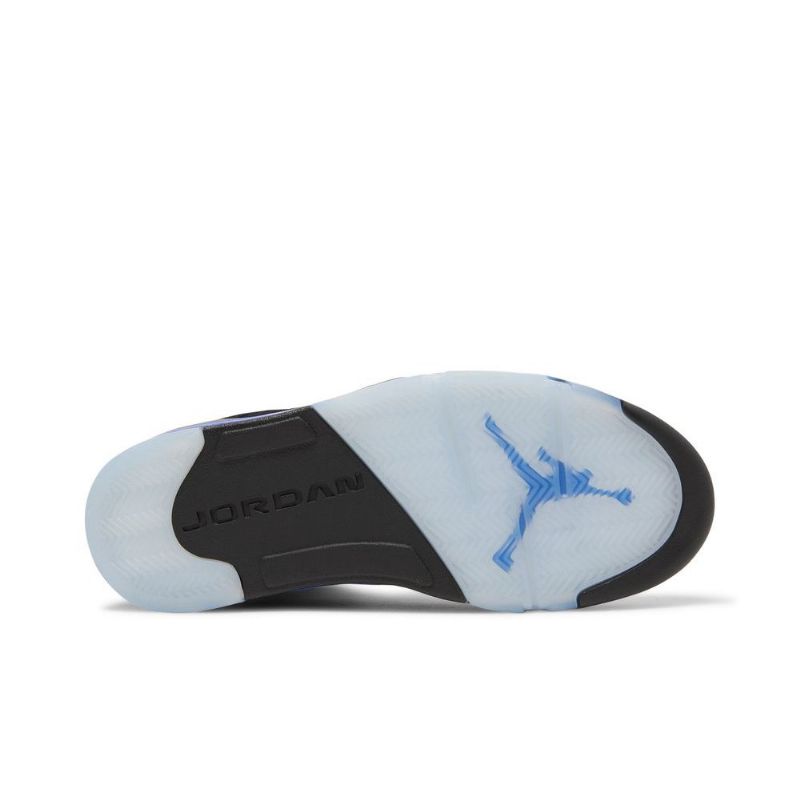 Pánské Boty Air Jordan 5 Retro Černá Modrý Stříbrný