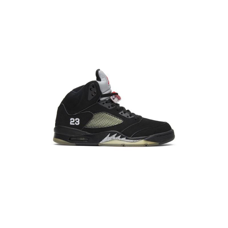 Pánské Boty Air Jordan 5 Retro Černá Stříbrný Zelená Červené