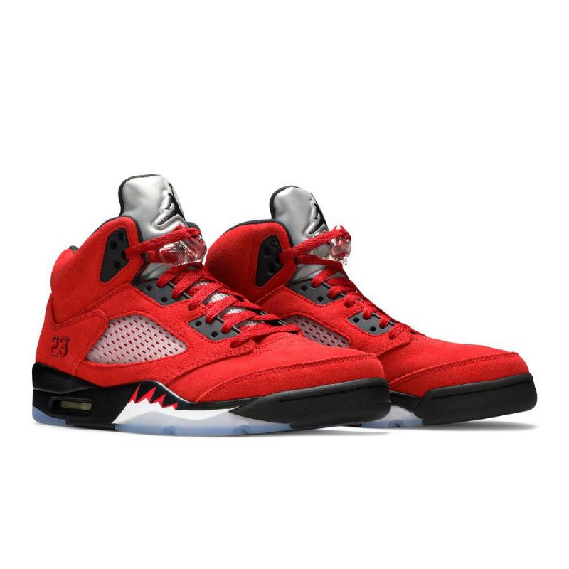 Pánské Boty Air Jordan 5 Retro Červené Černá Stříbrný