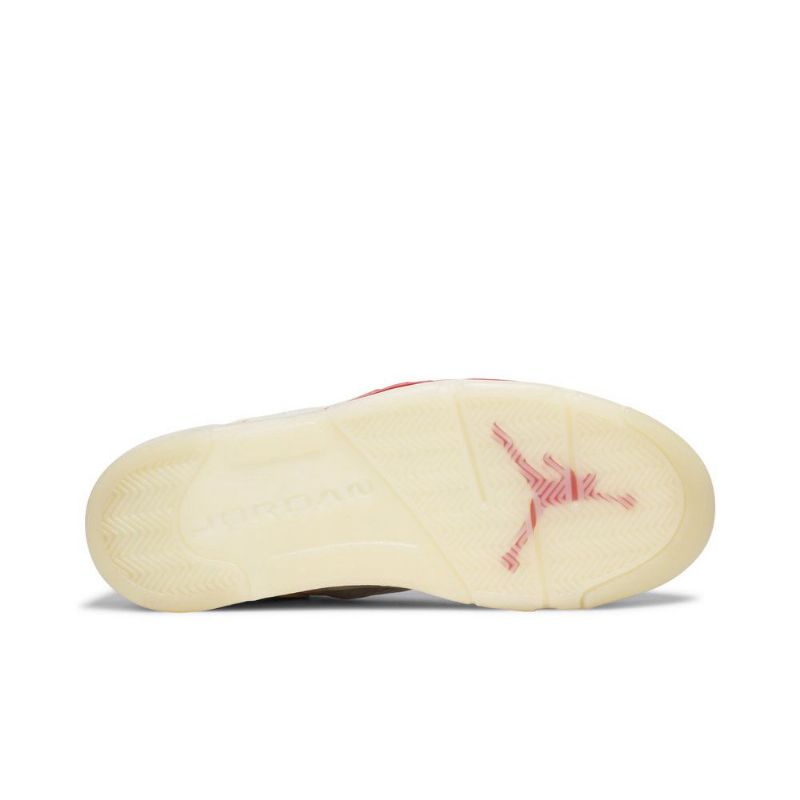 Pánské Boty Air Jordan 5 Retro Low Bílý Červené Černá