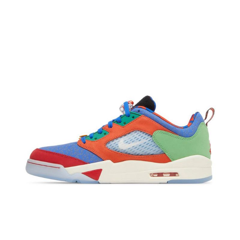 Pánské Boty Air Jordan 5 Retro Nízká Modrá Oranžová Červená Zelená