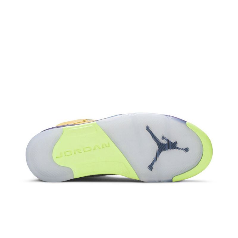 Pánské Boty Air Jordan 5 Retro Se Žlutá Červená Šedá Fialová