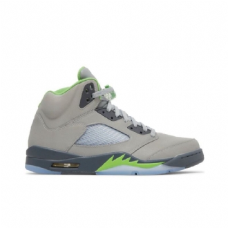 Pánské Boty Air Jordan 5 Stříbrný Zelená Šedá