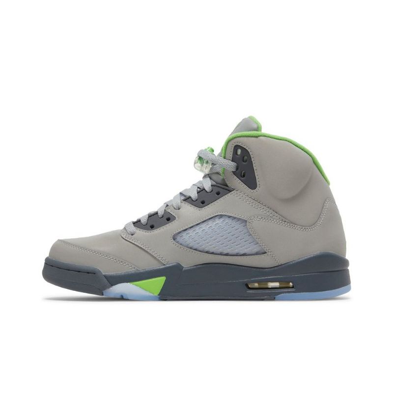 Pánské Boty Air Jordan 5 Stříbrný Zelená Šedá